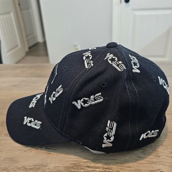 Vintage University Of Tennessee Volunteers Strapback Hat UT Black Wool All Over - Picture 3 of 8